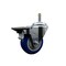 Service Caster 3.5'' Blue Poly Wheel Swivel 7/16'' Grip Ring Stem Caster with Brake SCC-GR20S3514-PPUB-BLUE-PLB-716138 - alternate 1